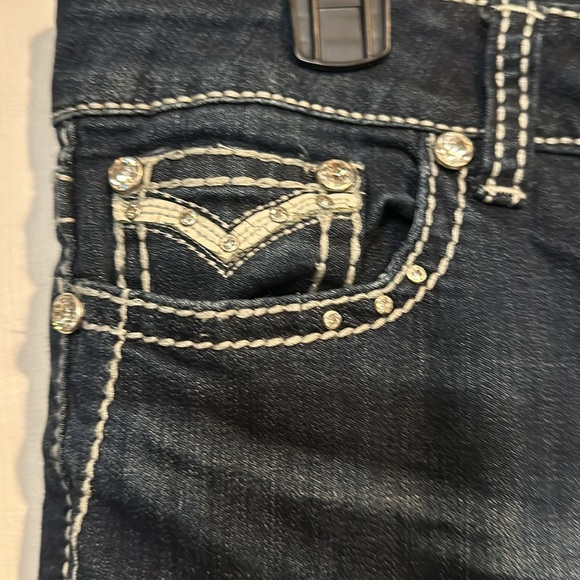 Antique Rivet Bootcut jeans with cross pockets size 30 - Picture 4 of 6